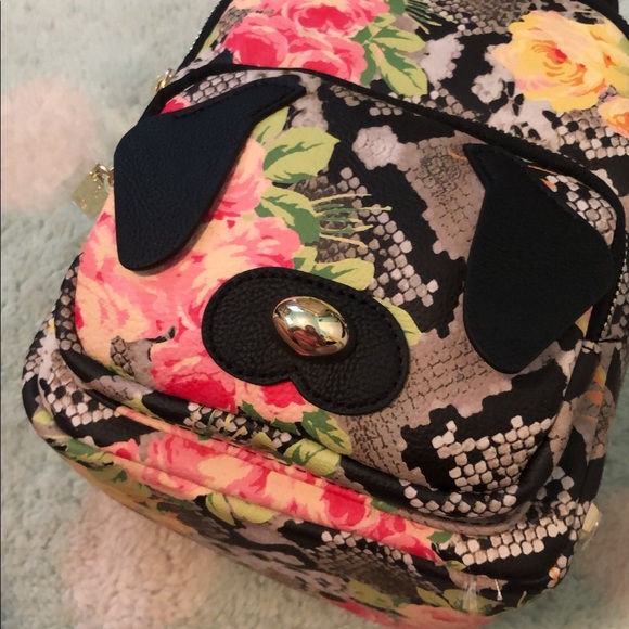Betsey Johnson Kitsch Backpack Floral Doggy Animal main image 9